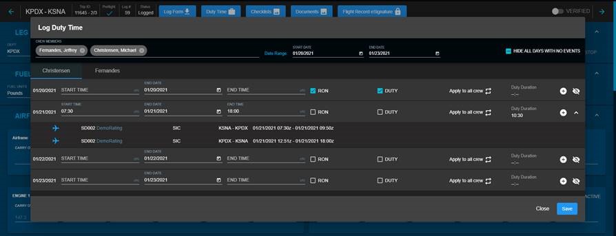 Duty time modules operate more efficiently when digitized as increased functionality is delivered