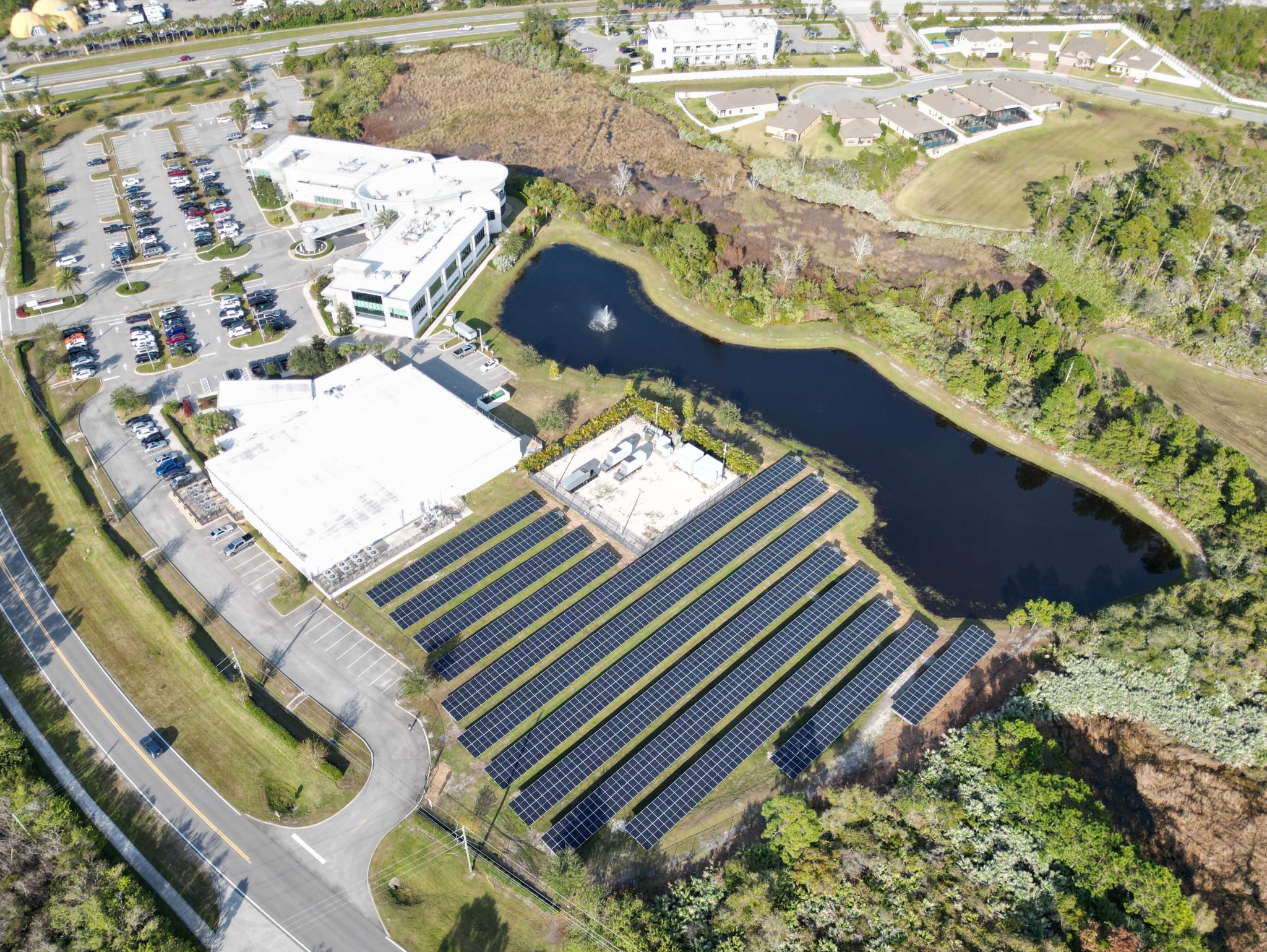 Satcom Direct installs solar farm at World Headquarters